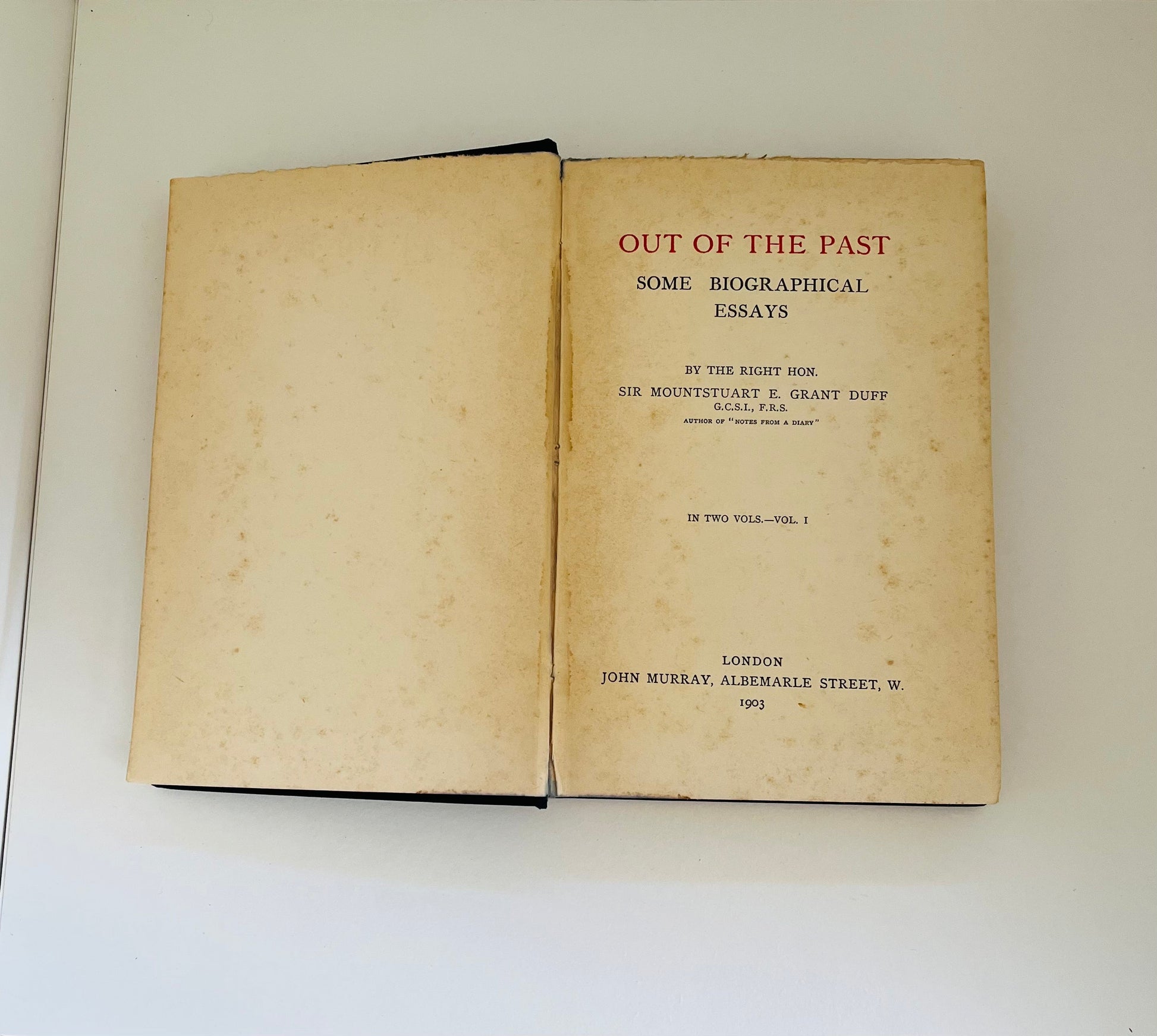 Out of the Past - Burning Tree Books