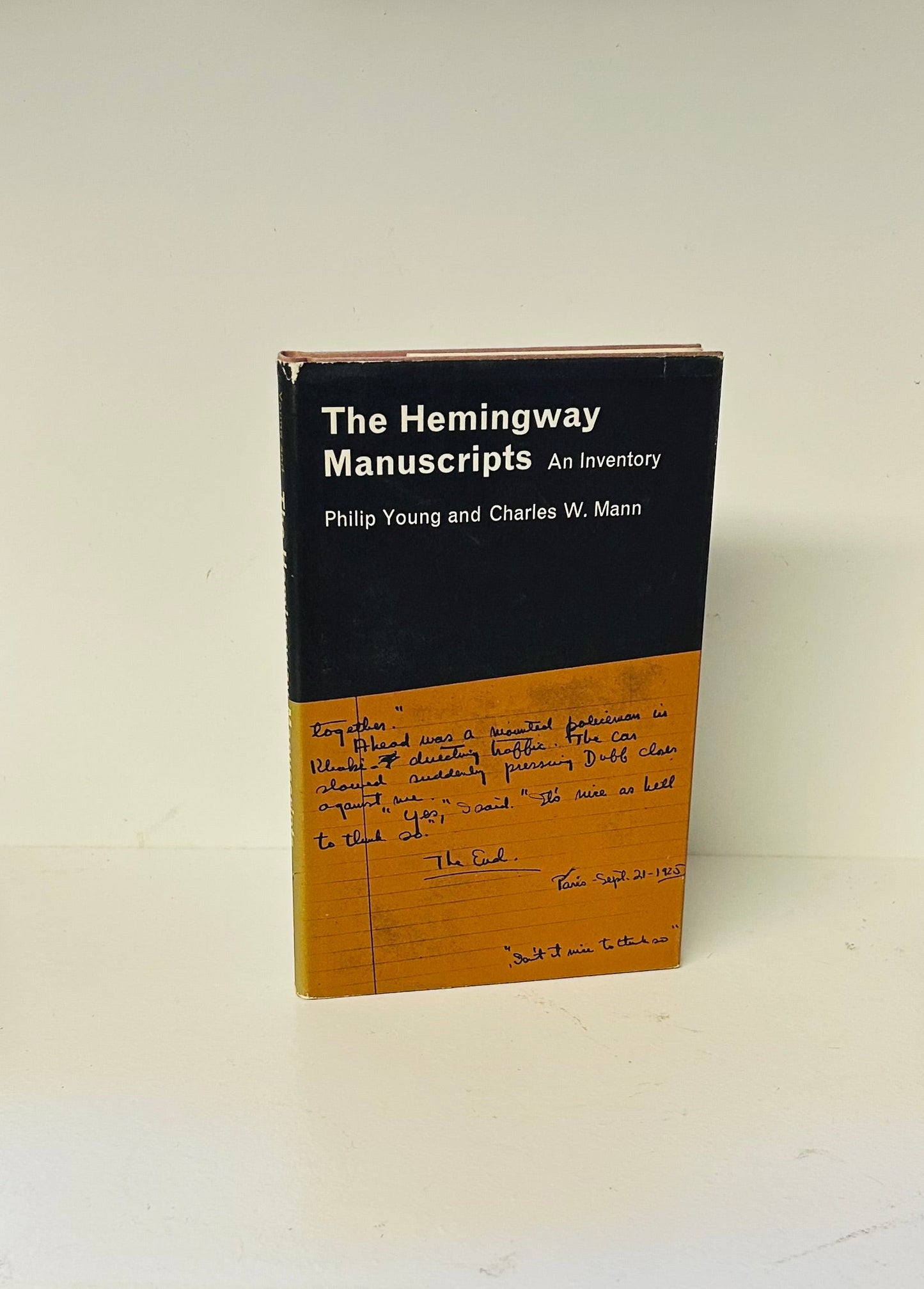 The Hemingway Manuscripts: An Inventory - Burning Tree Books