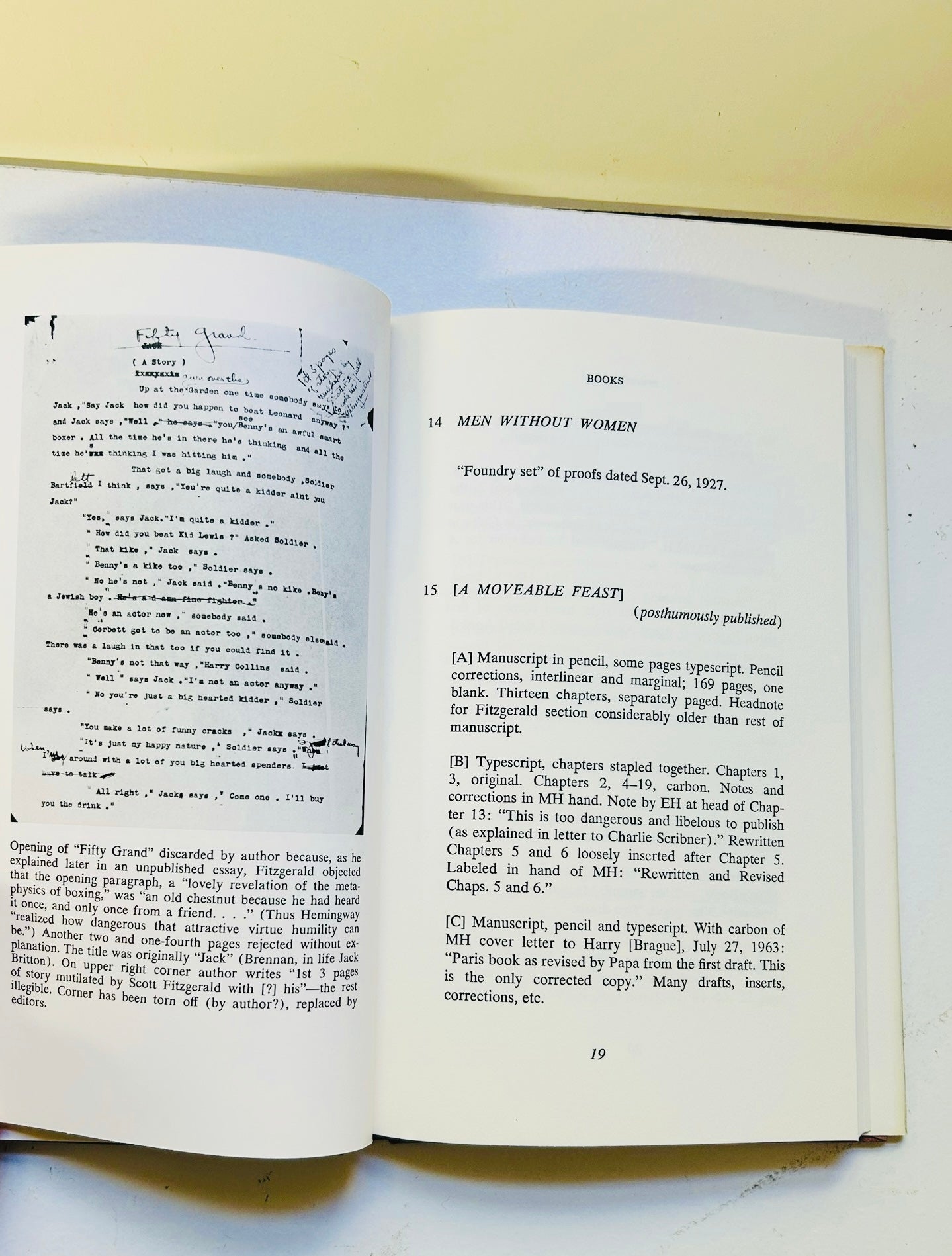 The Hemingway Manuscripts: An Inventory - Burning Tree Books