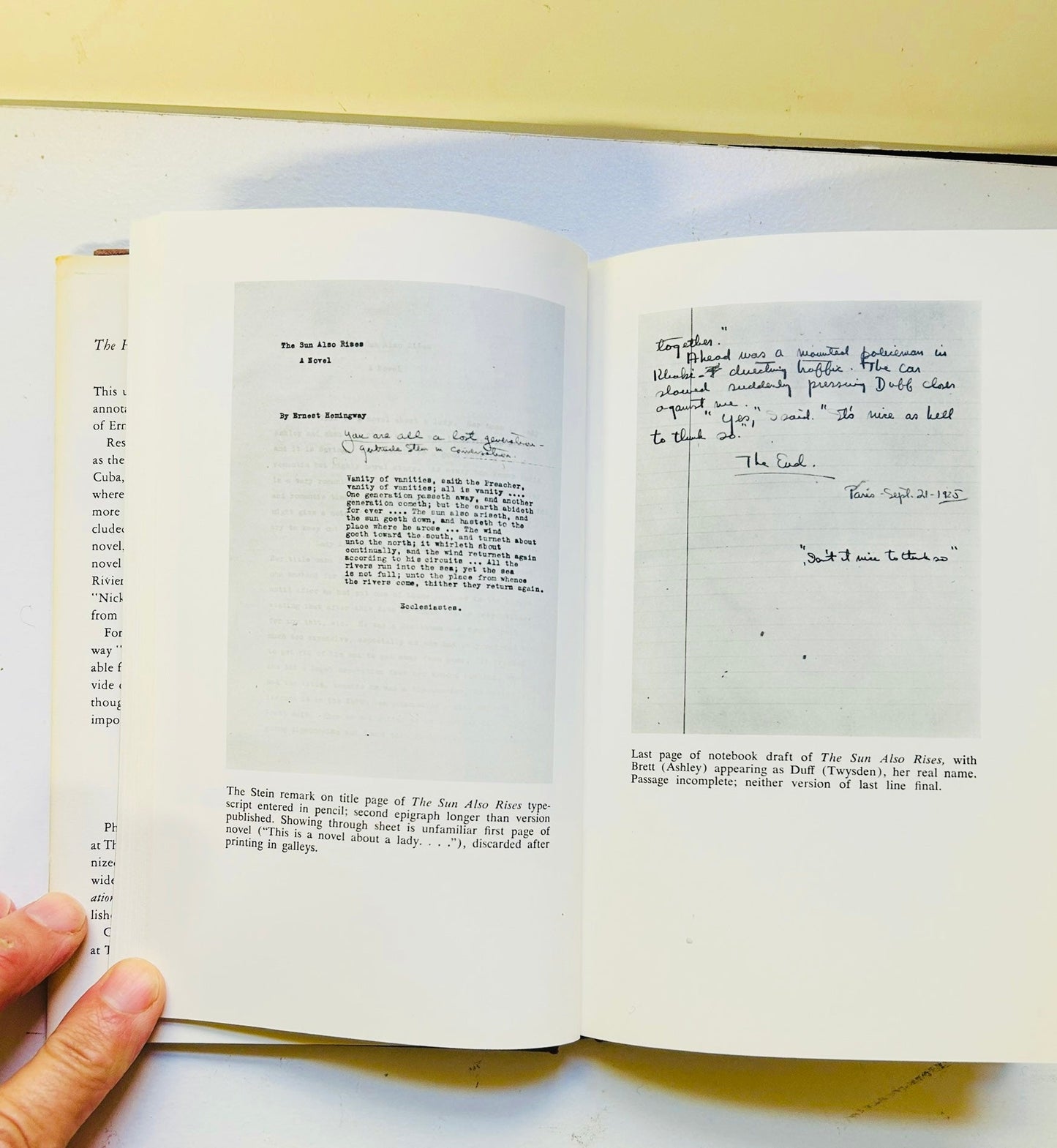 The Hemingway Manuscripts: An Inventory - Burning Tree Books