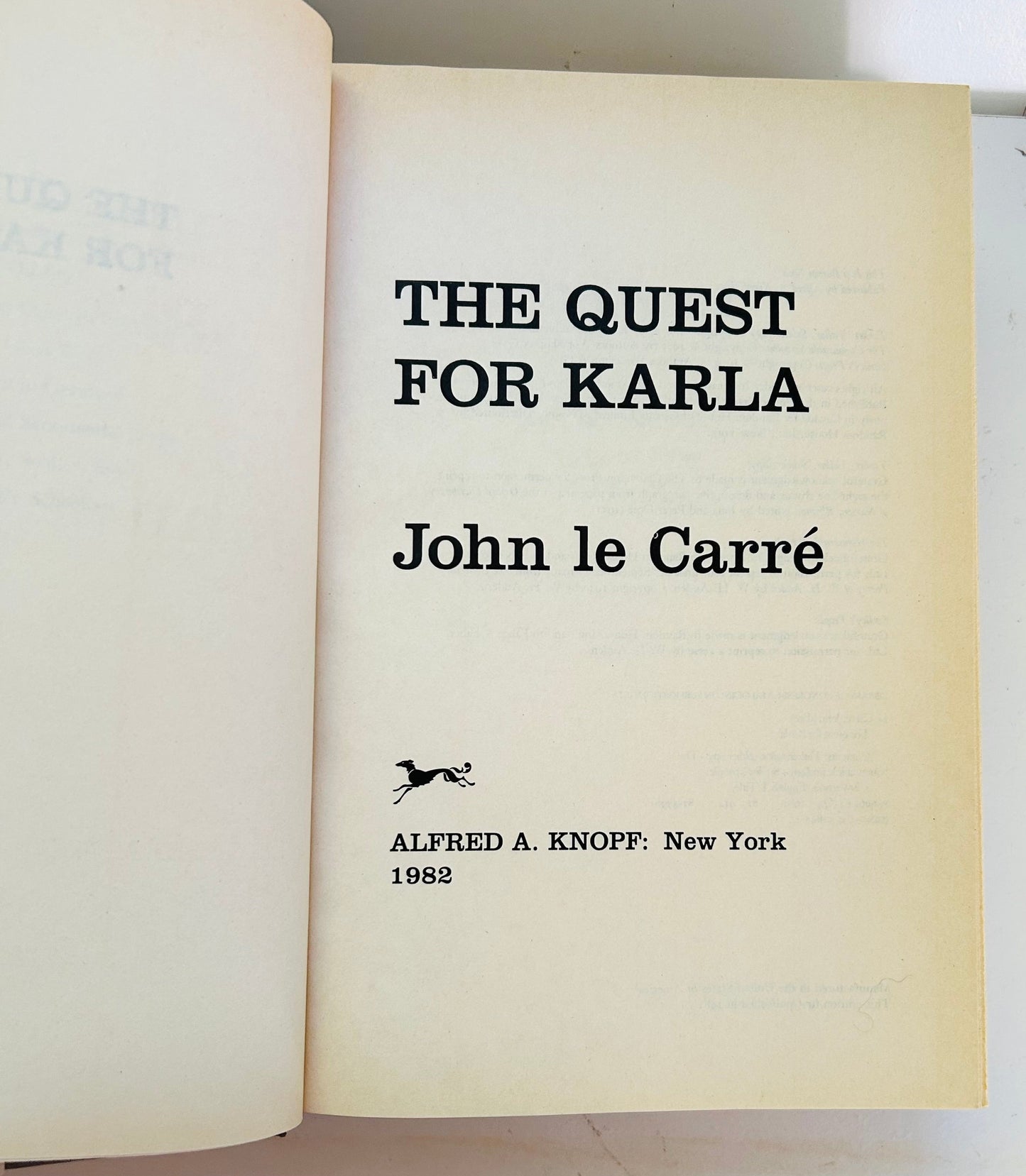 The Quest for Karla - Burning Tree Books