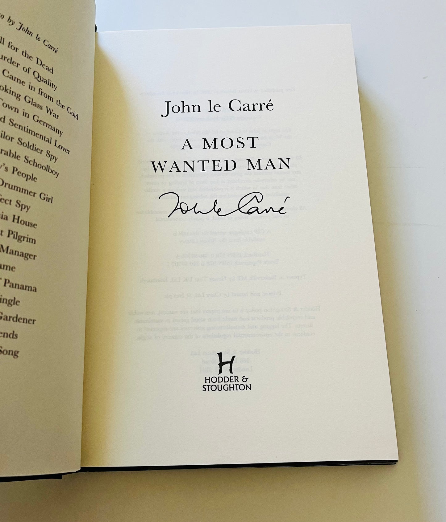 A Most Wanted Man (signed copy)