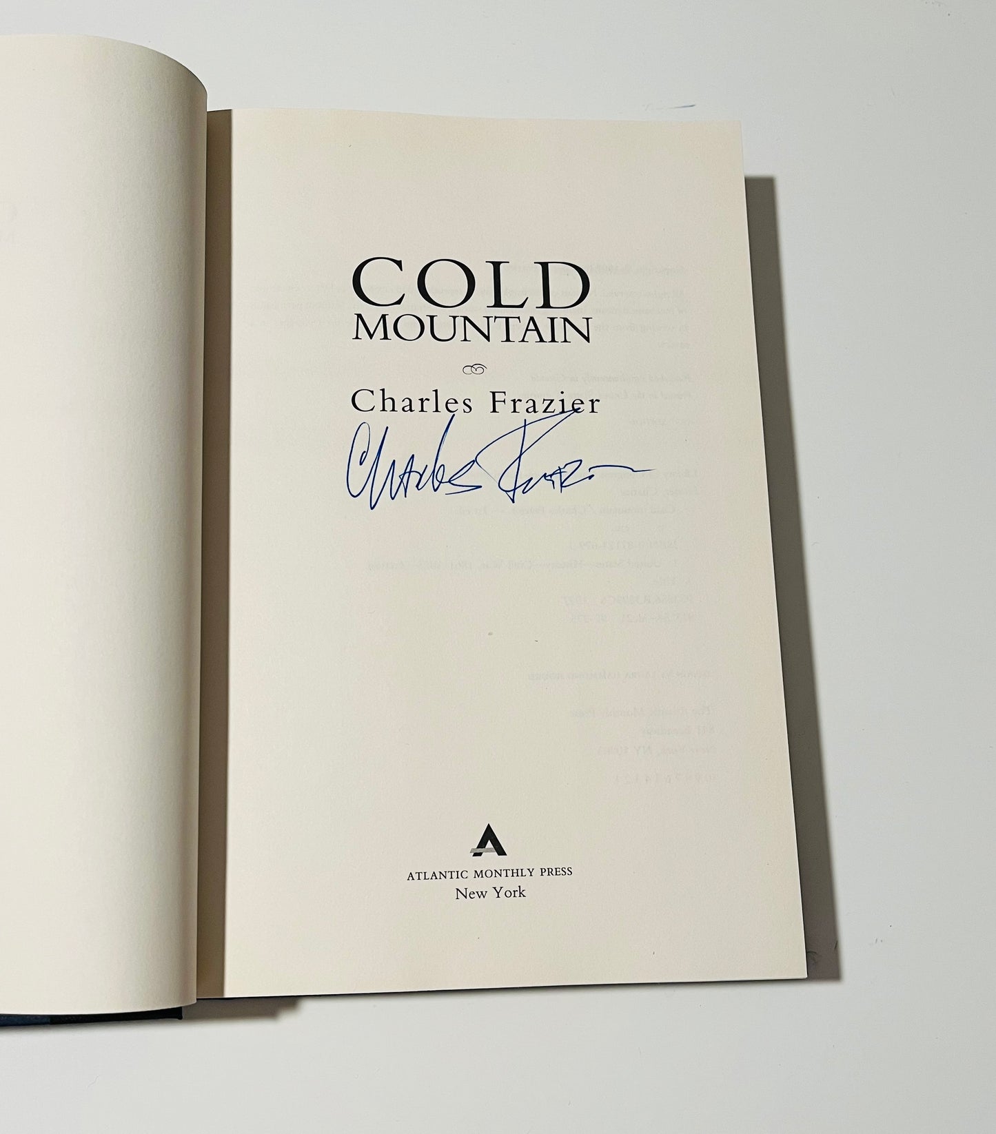 Cold Mountain (signed copy)